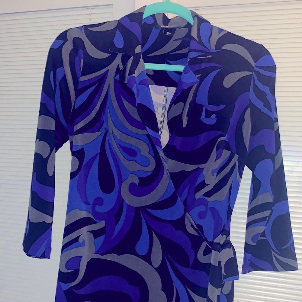 AGB blue,grey and black size medium dress.